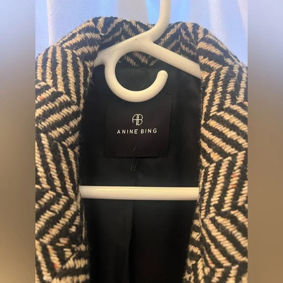 Anine Bing Herringbone Tweed Blazer - Picture 5 of 6